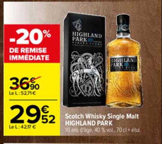 scotch whisky single malt highland park