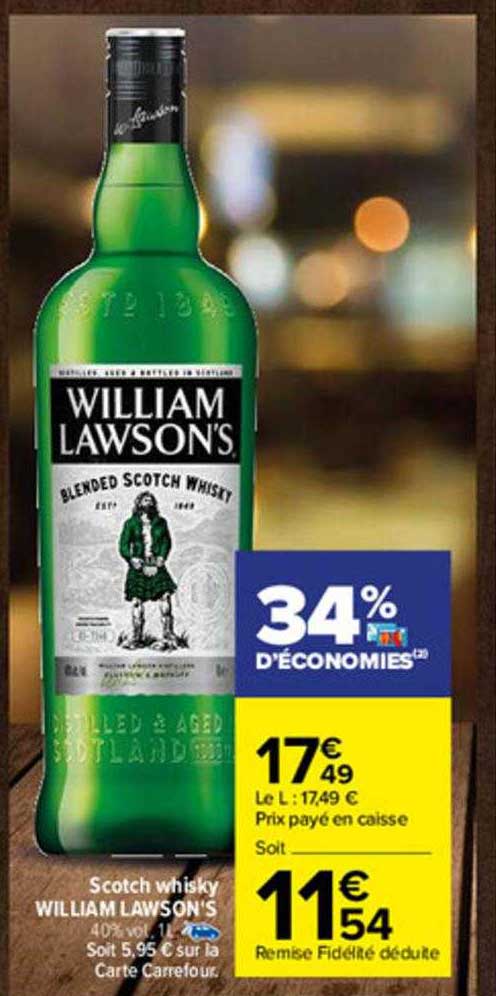 scotch whisky william lawson's