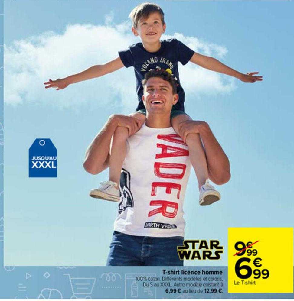 t-shirt licence homme star wars