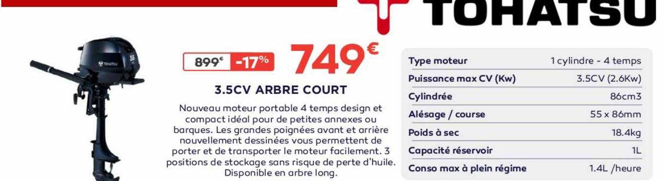 3.5cv arbre court tohatsu