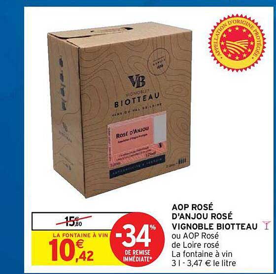 aop rosé d'anjou rosé vignoble biotteau