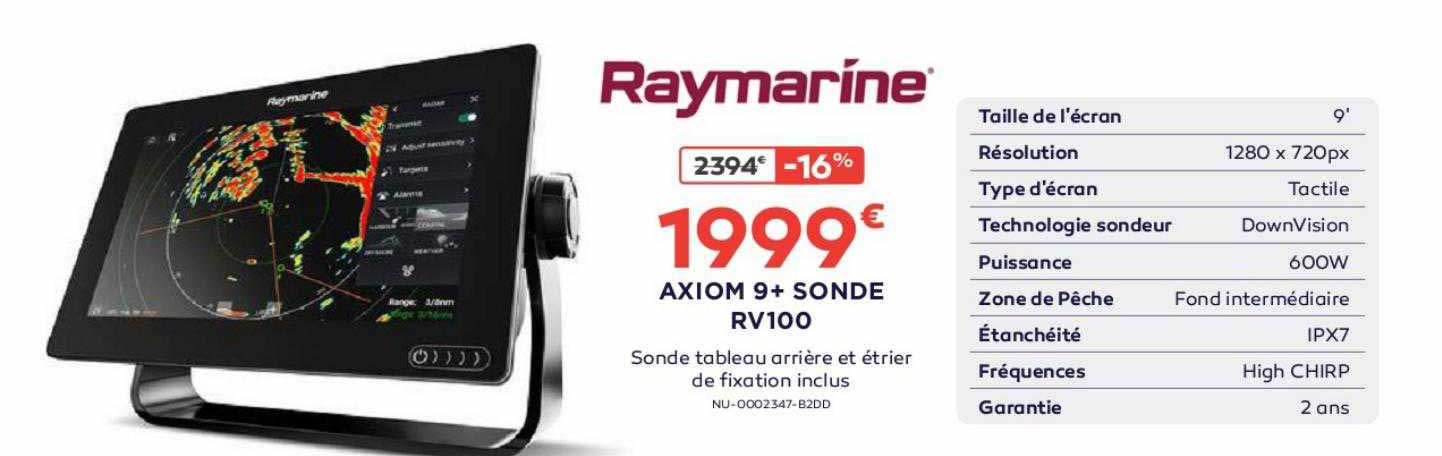 axiom 9+ sonde rv100 raymarine