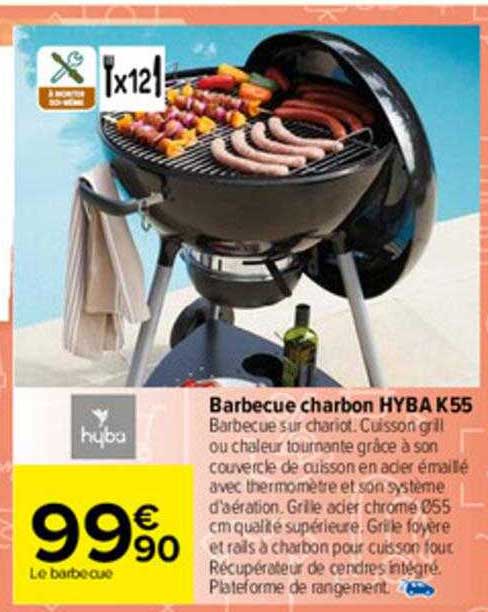 Barbecue Charbon Hyba K55