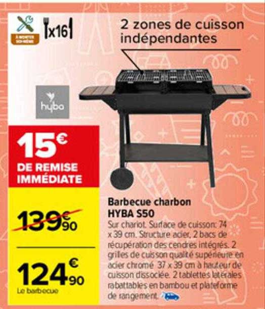 Barbecue Charbon Hyba S50