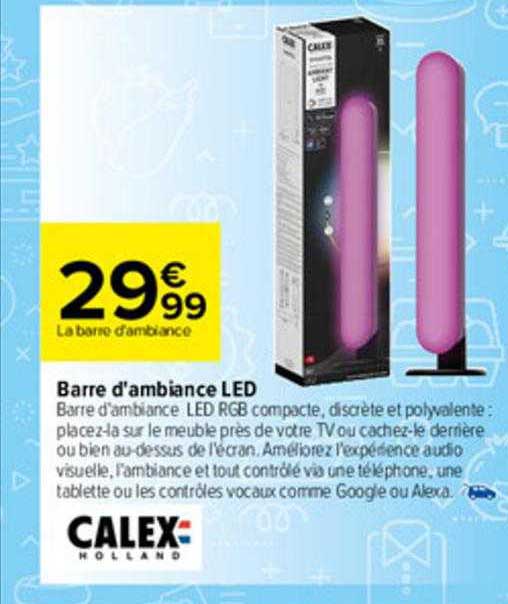 barre d'ambiance led calex holland
