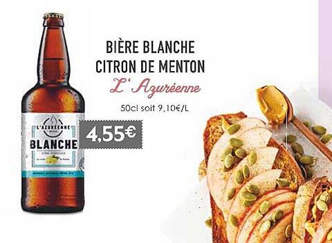 Bière Blanche Citron De Menton L'azuréenne