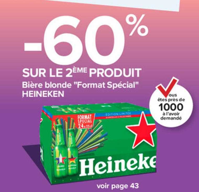 bière blonde "format spécial" heineken