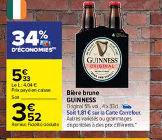 Bière Brune Guinness