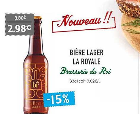bière lager la royale brasserie du roi