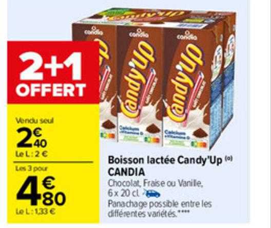 boisson lactée candy'up candia