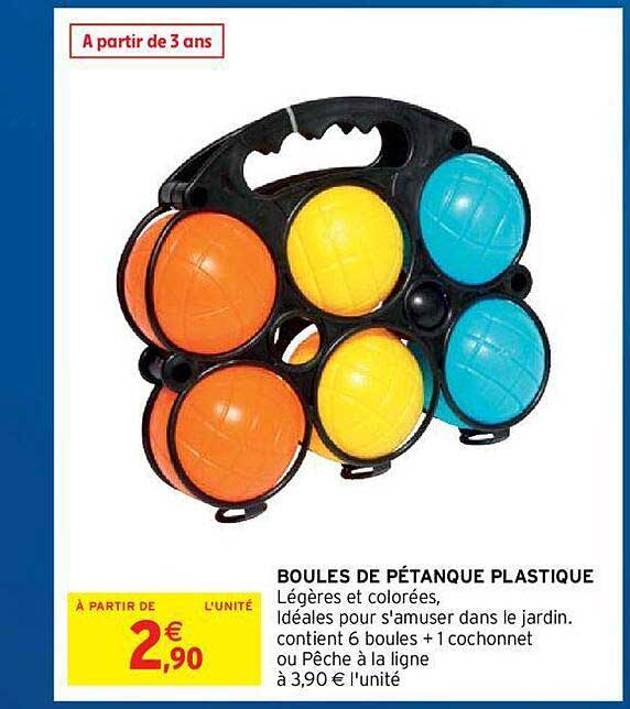 boules de pétanque plastique