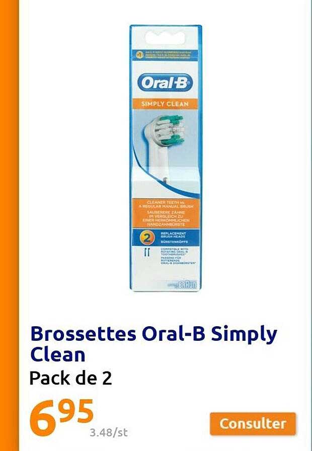 brossettes oral-b simply clean