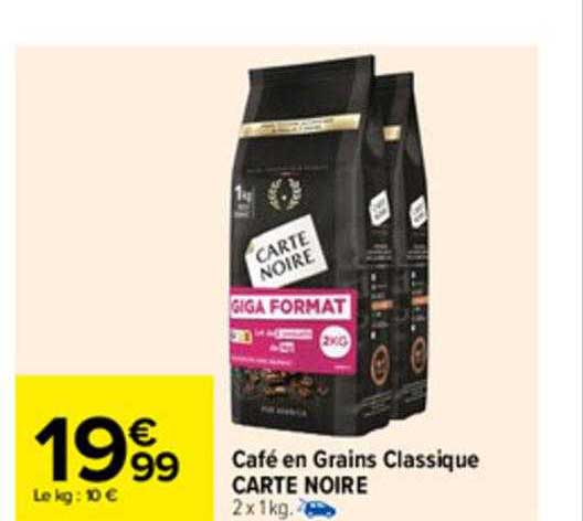 Café En Grains Classique Carte Noire