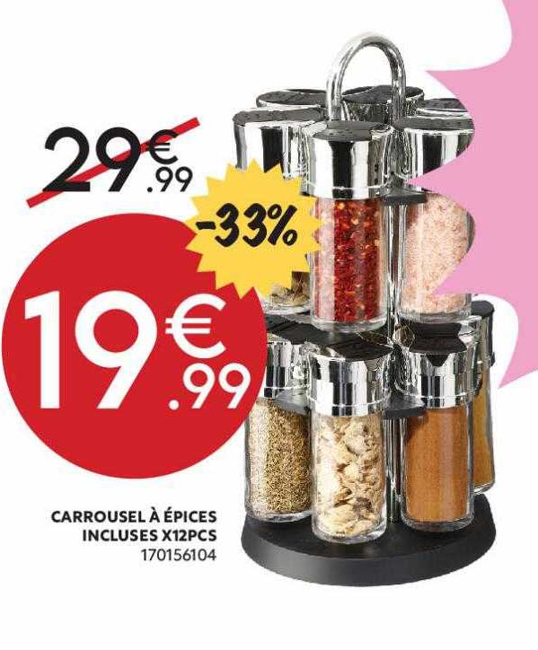 carrousel à épices incluses x12 pcs