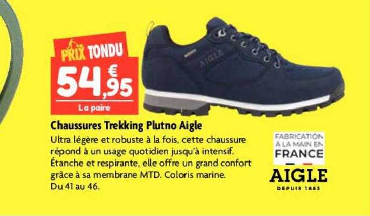 chaussures trekking plutno aigle
