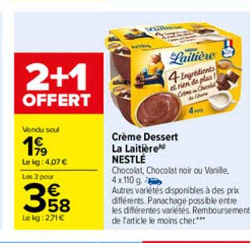 Crème Dessert La Laitière Nestlé