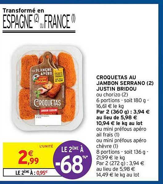 croquetas au jambon serrano justin bridou