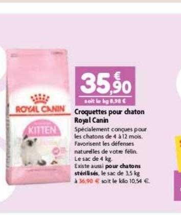 croquettes pour chaton royal canin