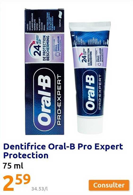 dentifrice oral-b pro expert protection