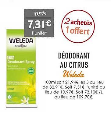 déodorant au citrus weleda