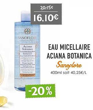 eau micellaire aciana botanica sonaflore
