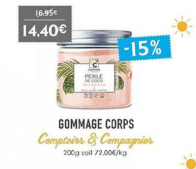 gommage corps comptoirs & compagnies