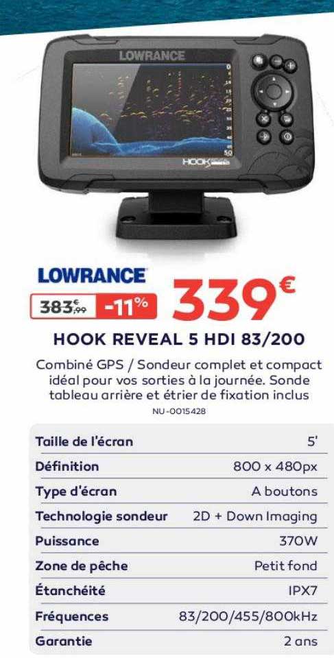 hook reveal 5 hdi 83-200 lowrance