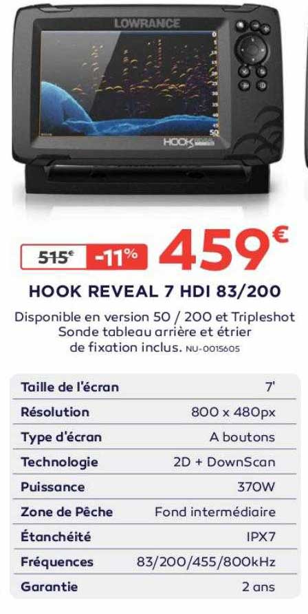 hook reveal 7 hdi 83-200 lowrance