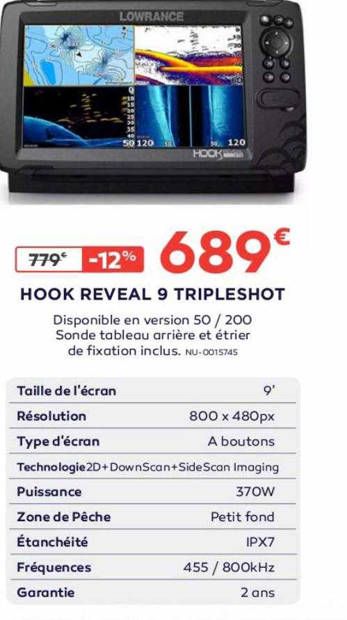 hook reveal 9 tripoleshot lowrance