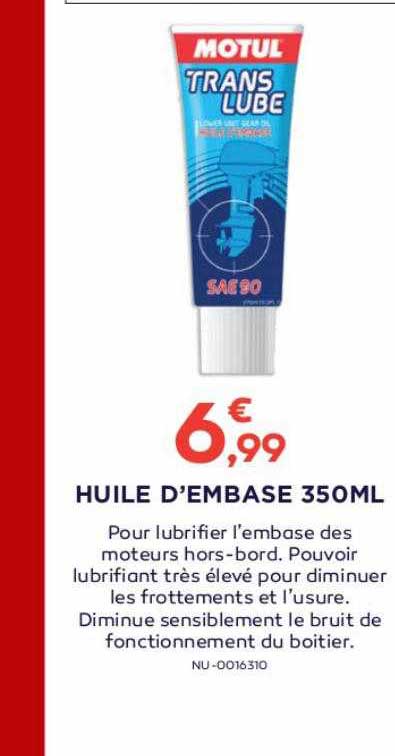 huile d'embase 350ml motul