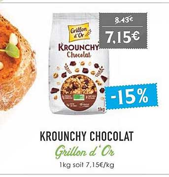 krounchy chocolat grillon d'or