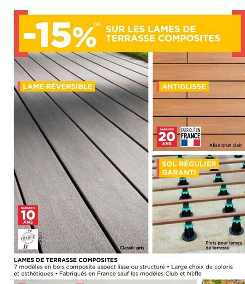lames de terrasse composites