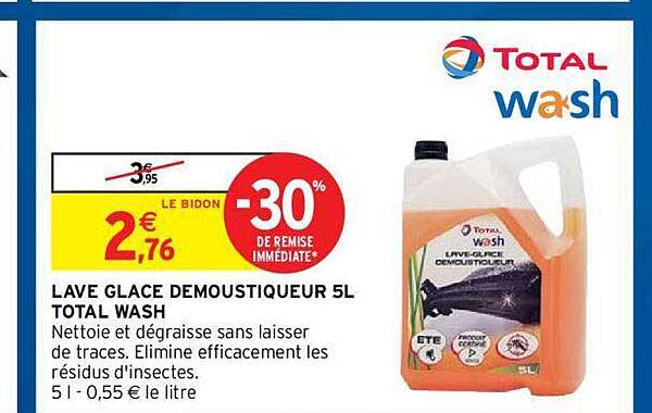 lave glace demoustiqueur 5l total wash