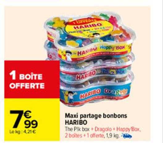maxi partage bonbons haribo