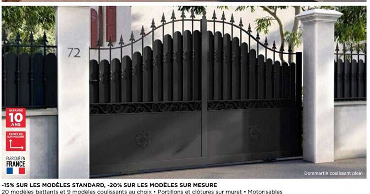 modèles standard, modèles sur mesure