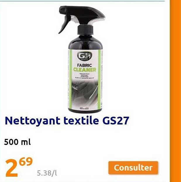 Nettoyant Textile Gs27