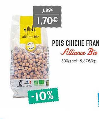 pois chiche fran alliance bio