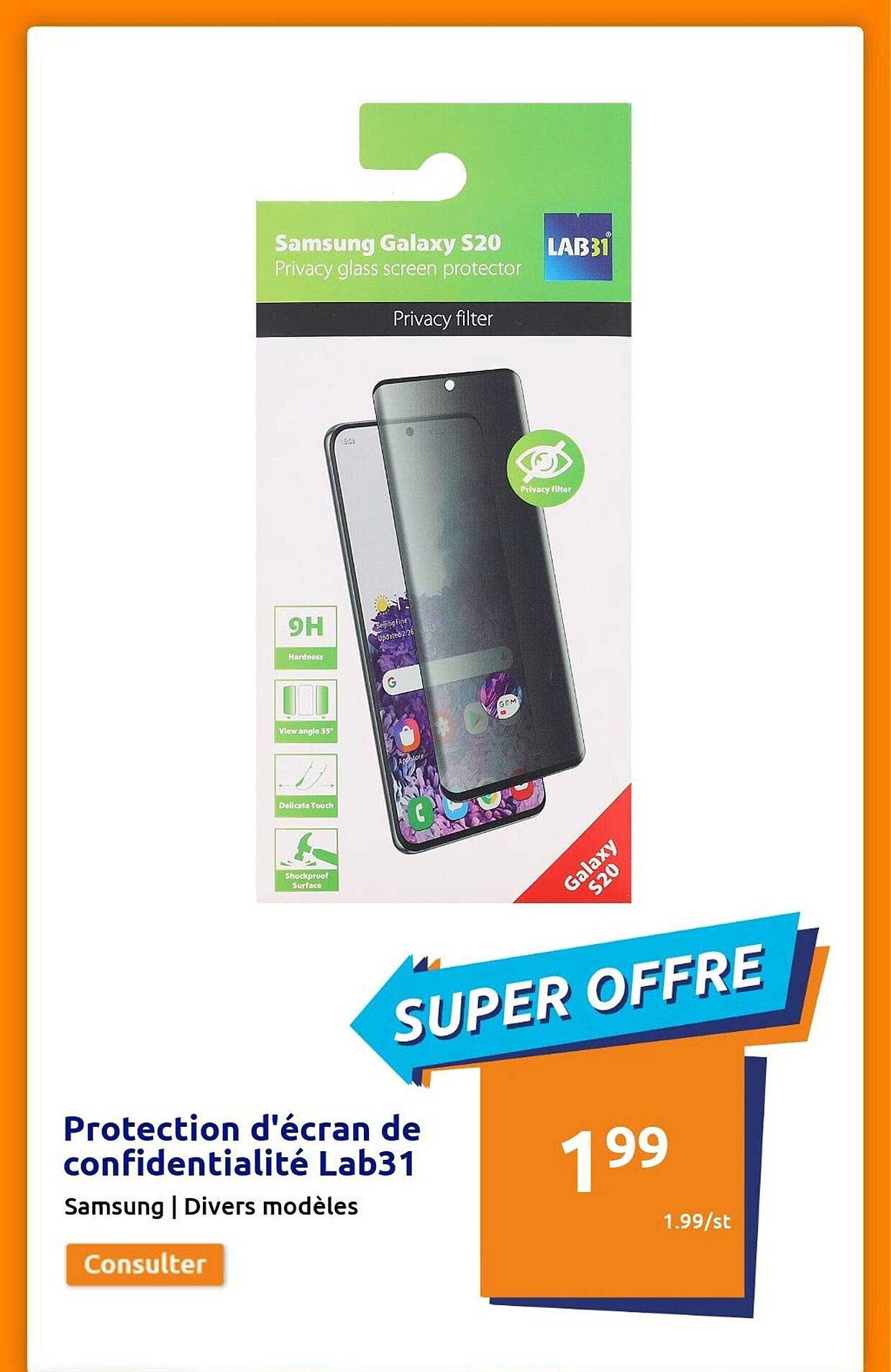 protection d'écran de confidentialité lab31