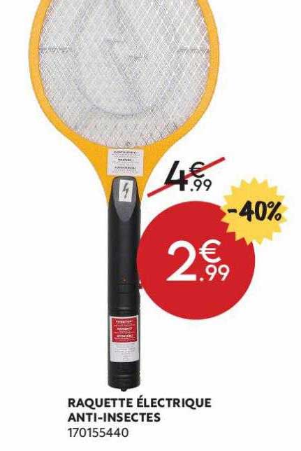 raquette électrique anti-insectes