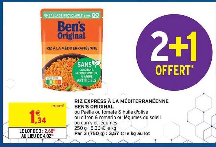 Riz Express à La Méditerranéenne Ben's Original