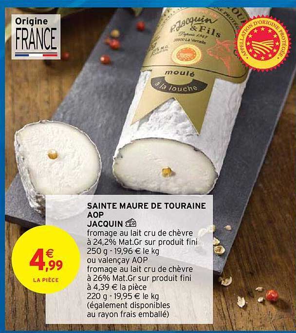 sainte maure de touraine aop jacquin