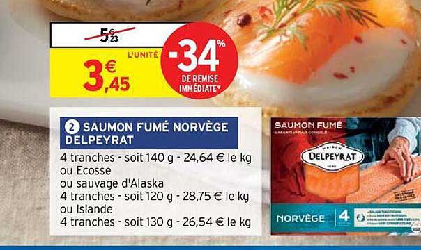 Saumon Fumé Norvège Delpeyrat