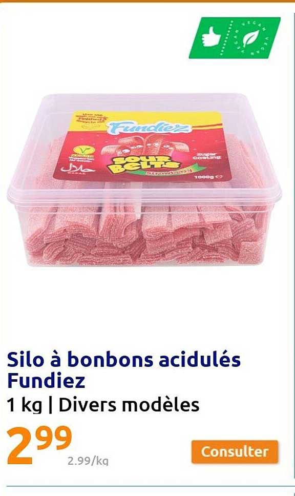 silo à bonbons acidulés fundiez