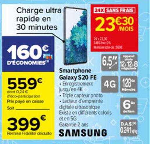 smartphone galaxy s20 fe samsung