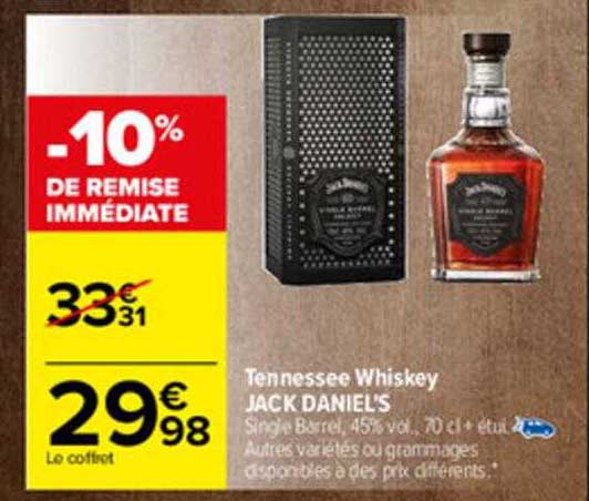 tennessee whiskey jack daniel's