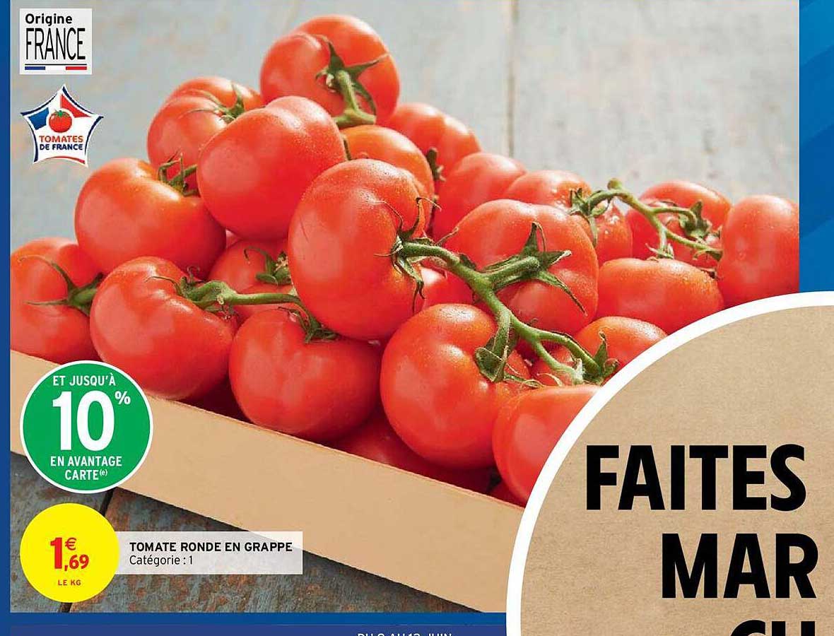Tomate Ronde En Grappe