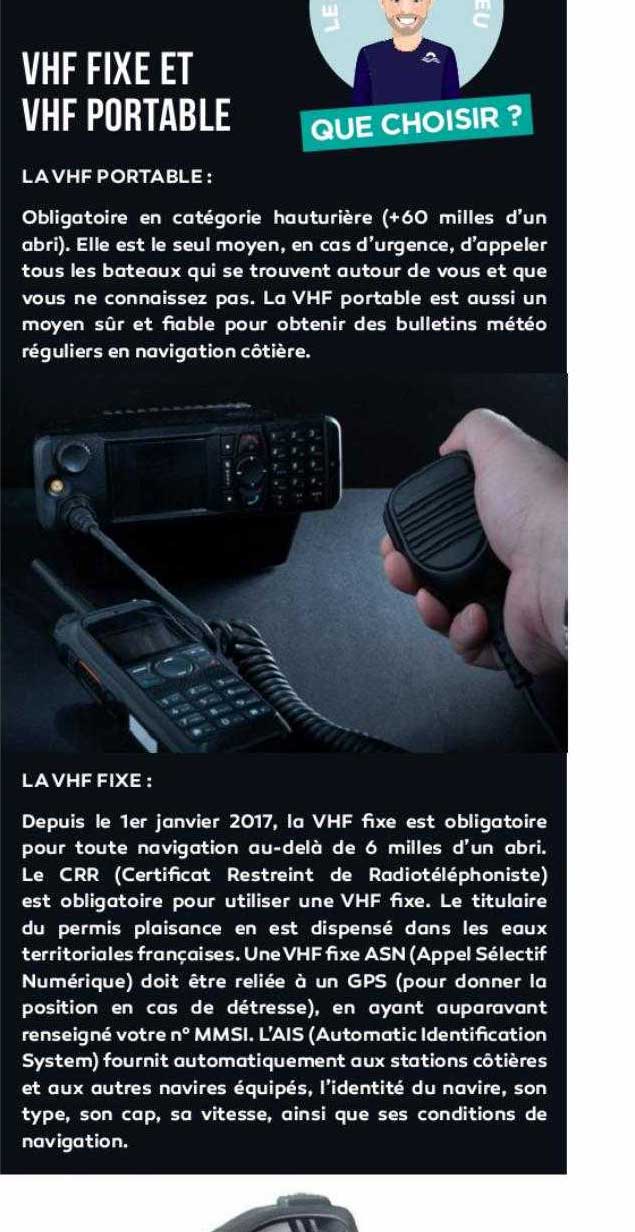 vhf fix et vhf portable