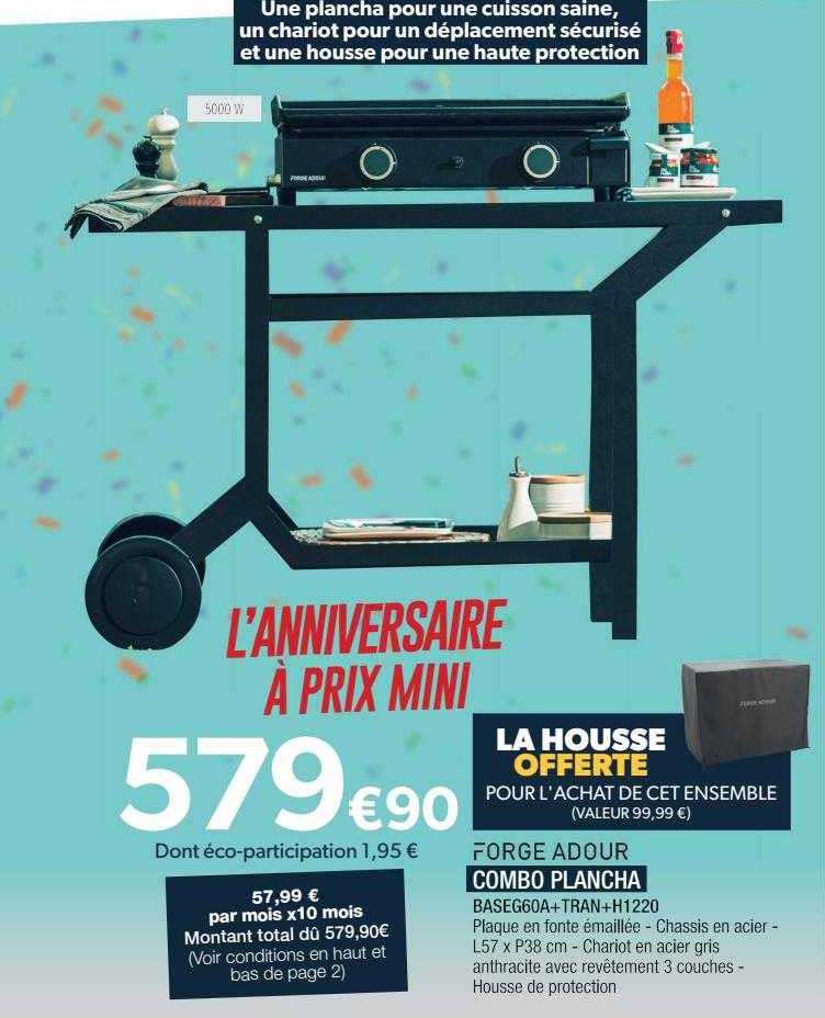 combo plancha forge adour