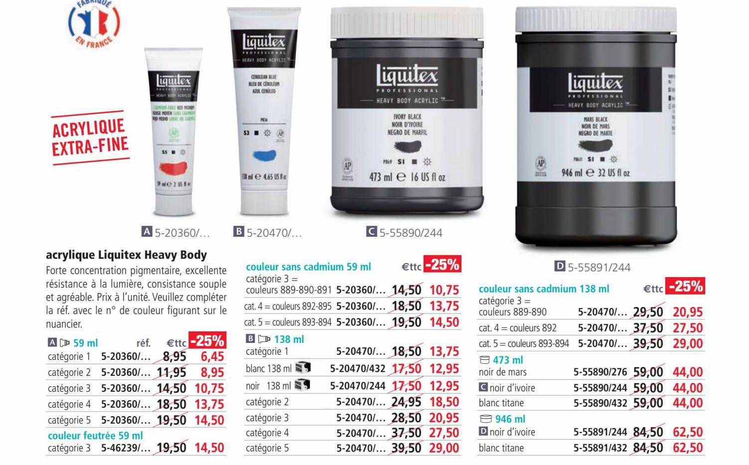 acrylique liquitex heavy body