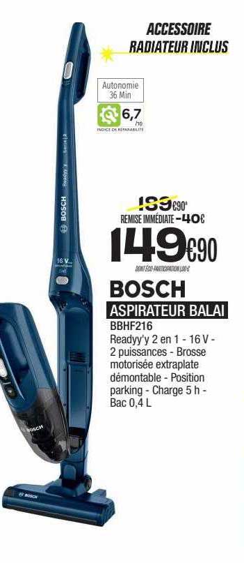 Aspirateur Balai Bosch